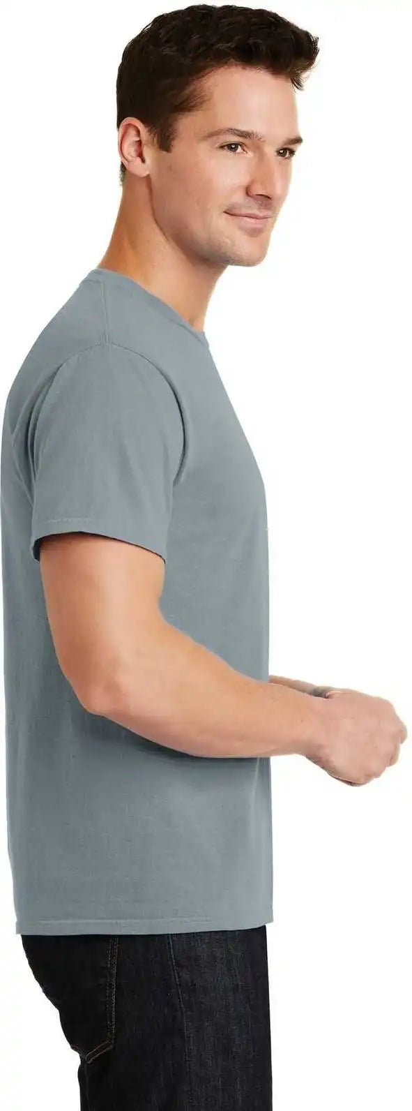 Port &amp; Company Pc099 Beach Wash Garment Dyed Tee Dove Gray