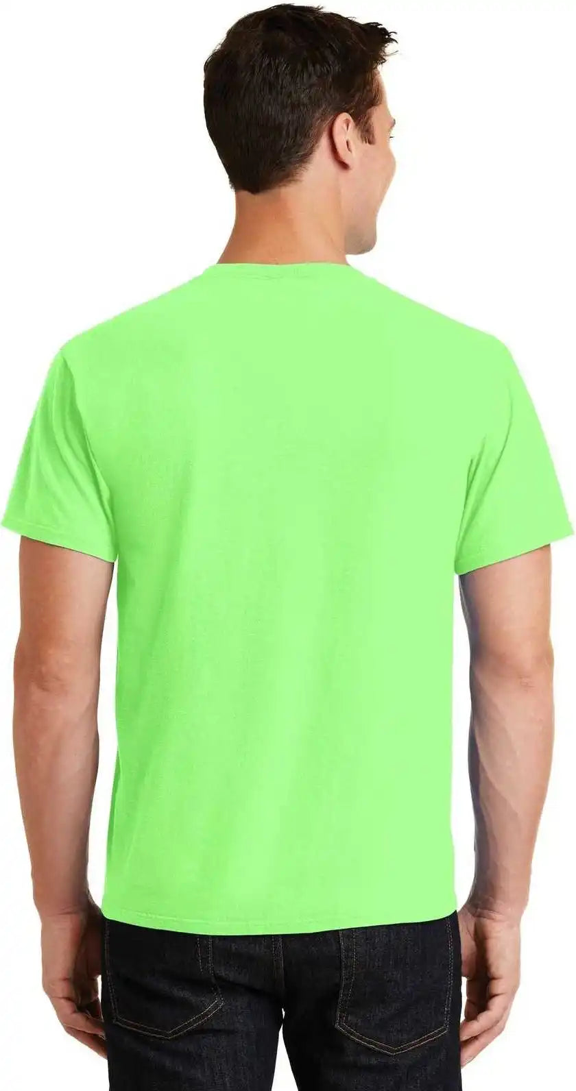 Port &amp; Company Pc099 Beach Wash Garment Dyed Tee Neon Green