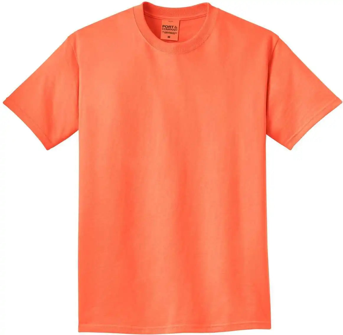 Port &amp; Company Pc099 Beach Wash Garment-dyed Tee - Neon Orange