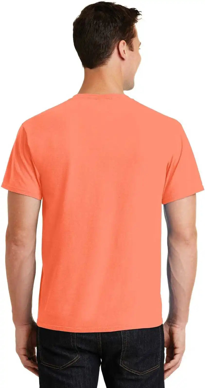 Port & Company Pc099 Beach Wash Garment-dyed Tee - Neon Orange