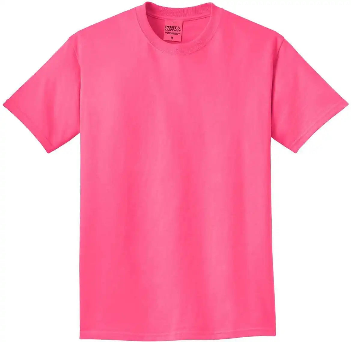 Port &amp; Company Pc099 Beach Wash Garment Dyed Tee Neon Pink
