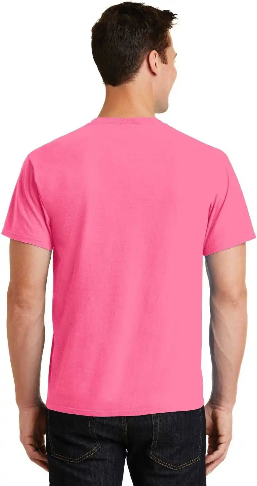 Port & Company Pc099 Beach Wash Garment Dyed Tee Neon Pink