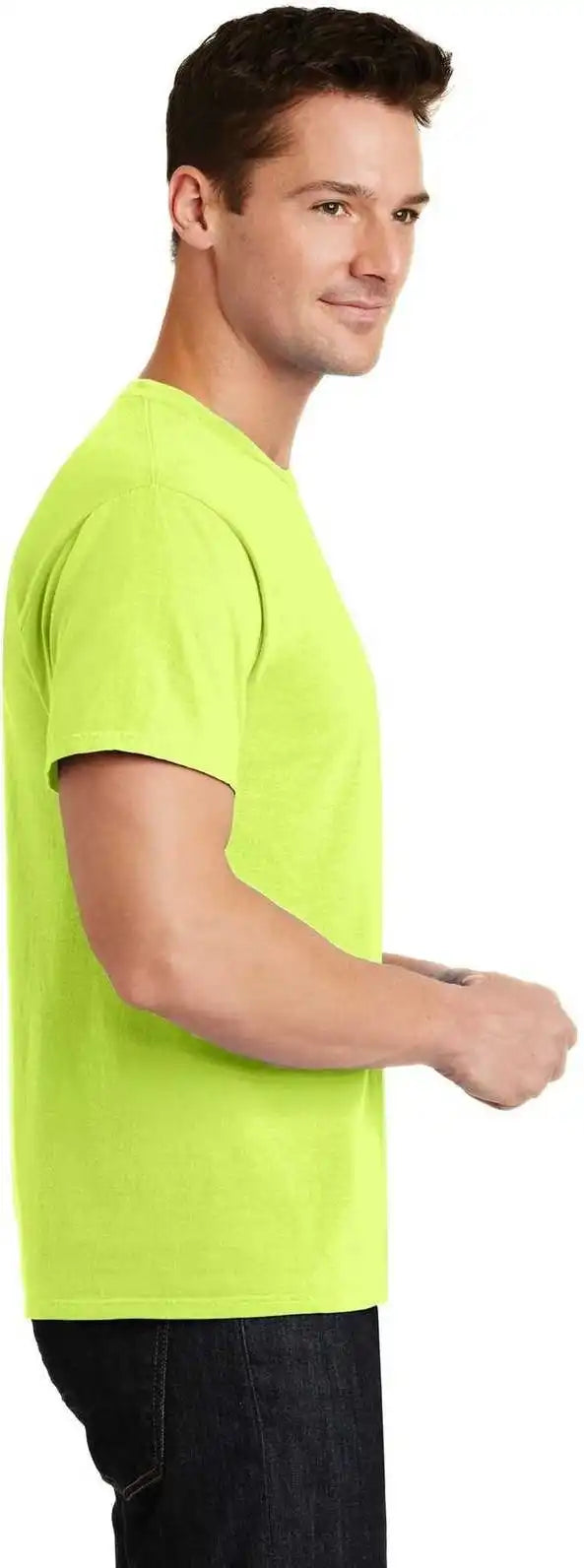 Port &amp; Company Pc099 Beach Wash Garment Dyed Tee Neon Yellow