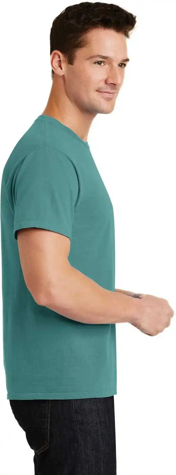 Port &amp; Company Pc099 Beach Wash Garment Dyed Tee Peacock