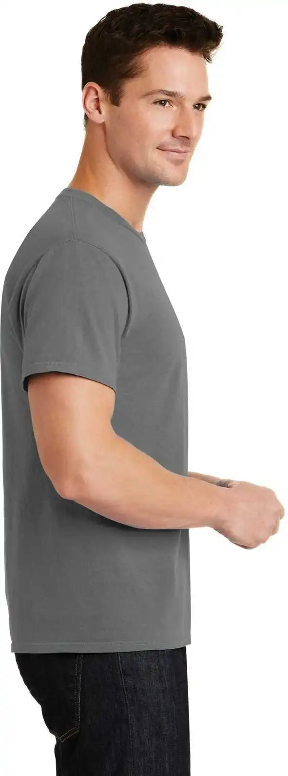 Port &amp; Company Pc099 Beach Wash Garment Dyed Tee Pewter
