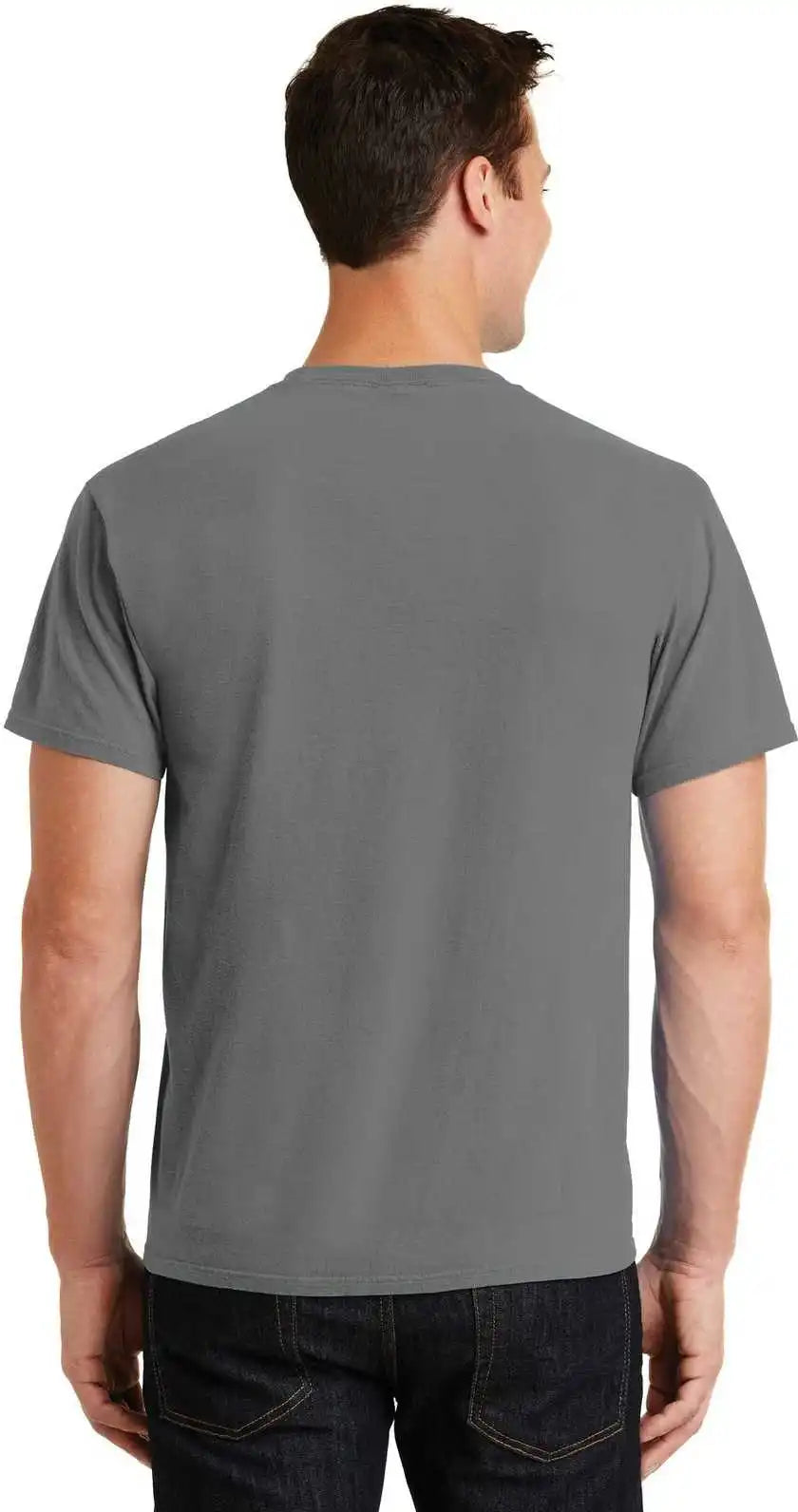 Port &amp; Company Pc099 Beach Wash Garment Dyed Tee Pewter