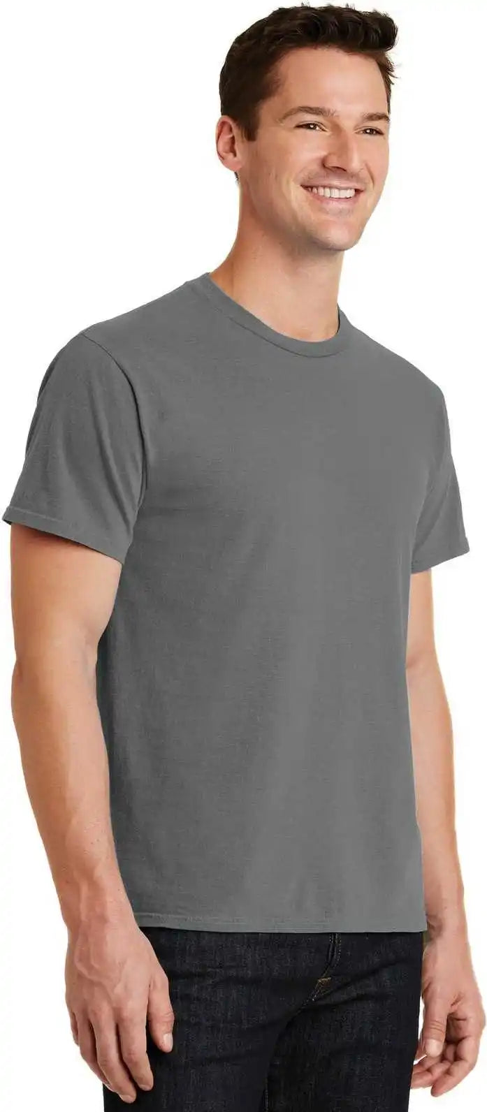Port &amp; Company Pc099 Beach Wash Garment Dyed Tee Pewter