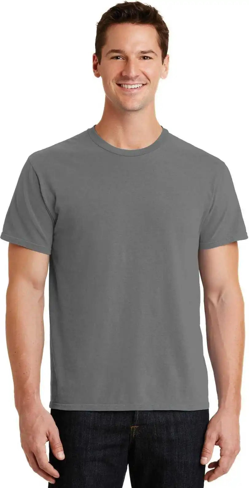 Port &amp; Company Pc099 Beach Wash Garment Dyed Tee Pewter