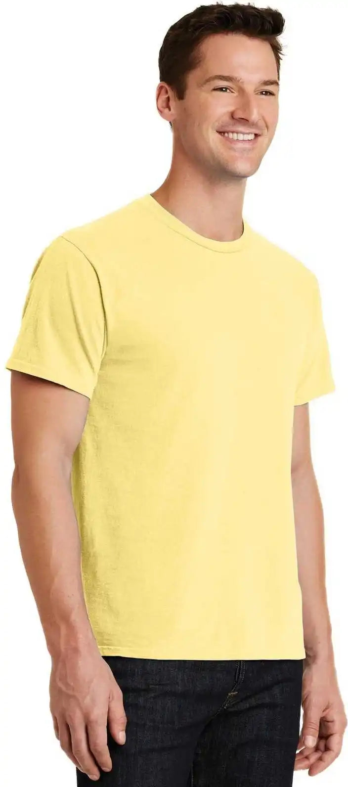 Port &amp; Company Pc099 Beach Wash Garment Dyed Tee Popcorn