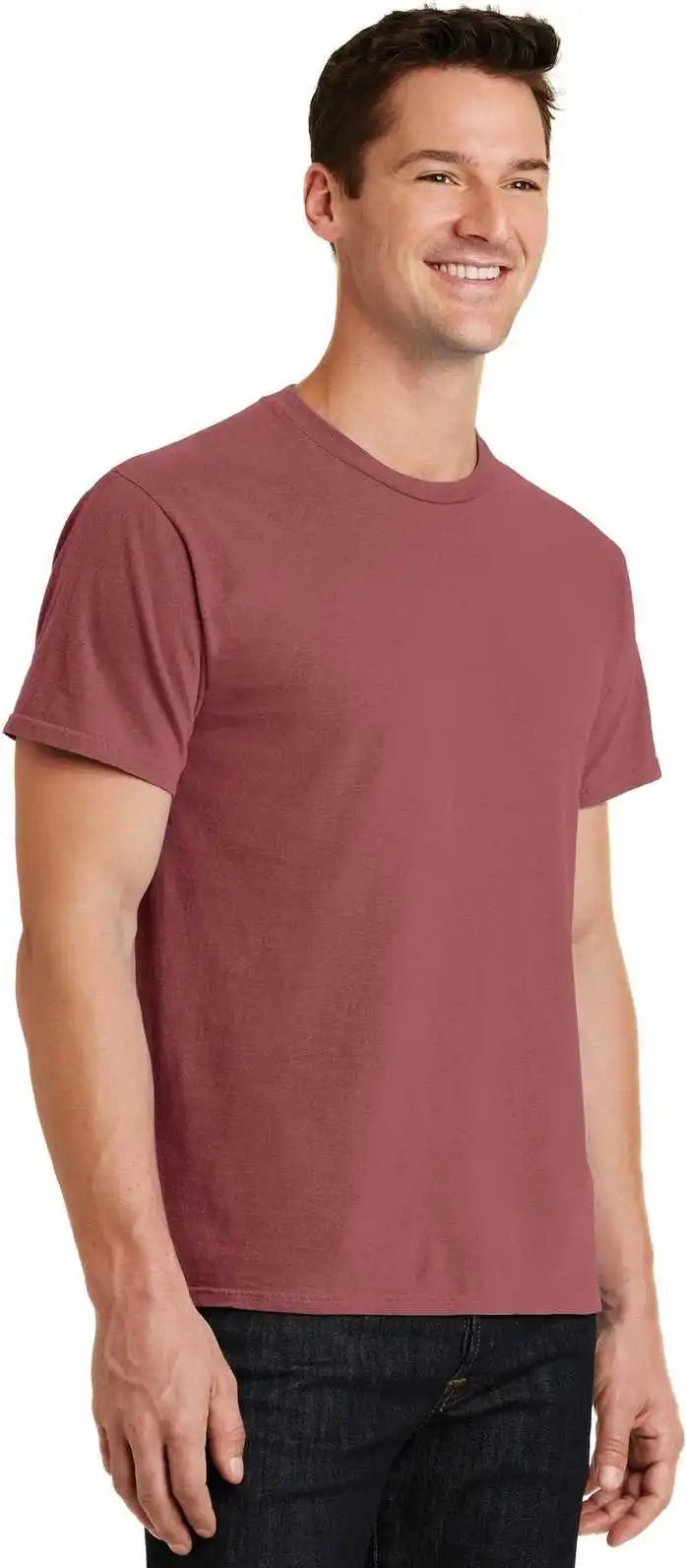 Port &amp; Company Pc099 Beach Wash Garment Dyed Tee Red Rock