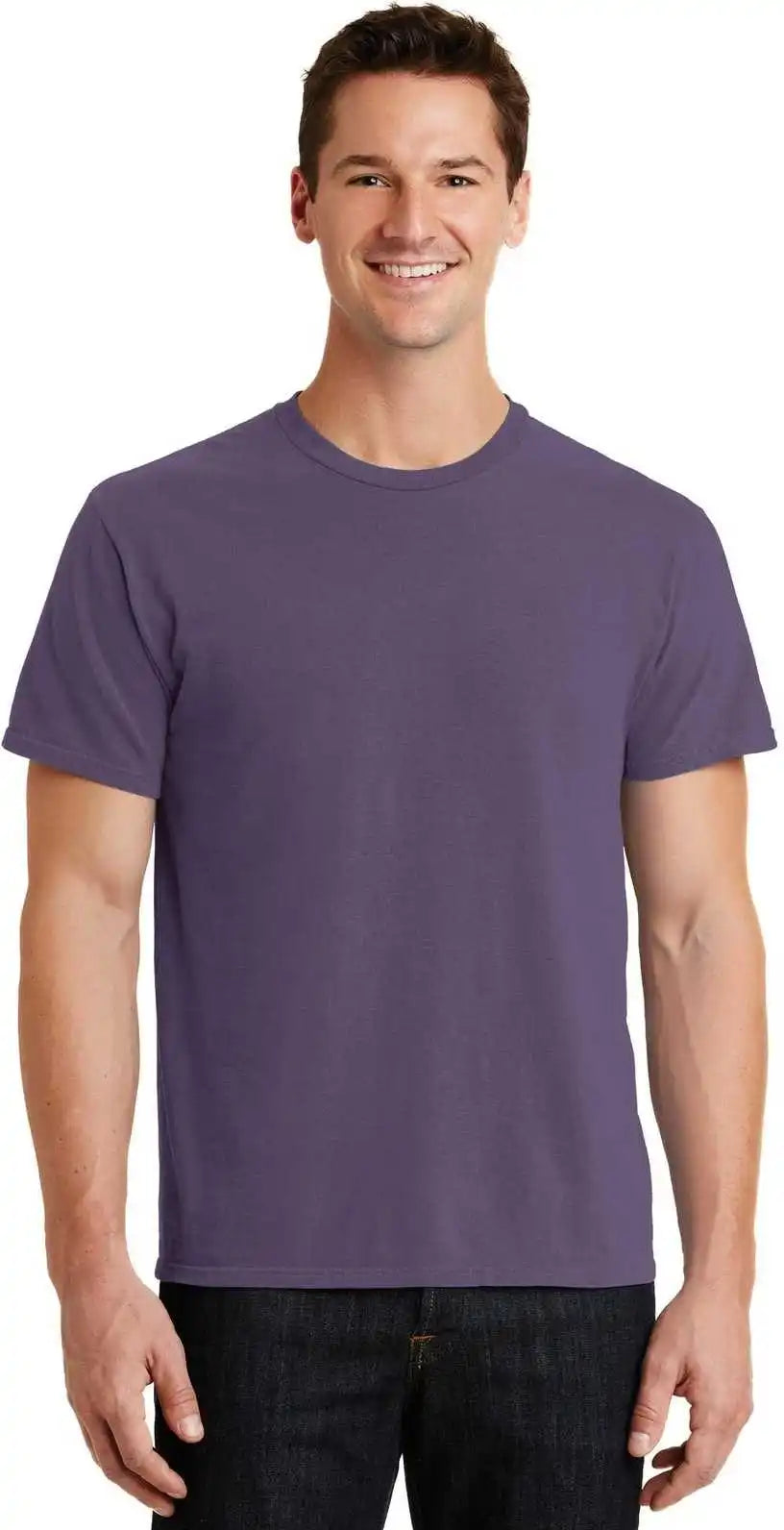 Port &amp; Company Pc099 Beach Wash Garment Dyed Tee Vintage Plum