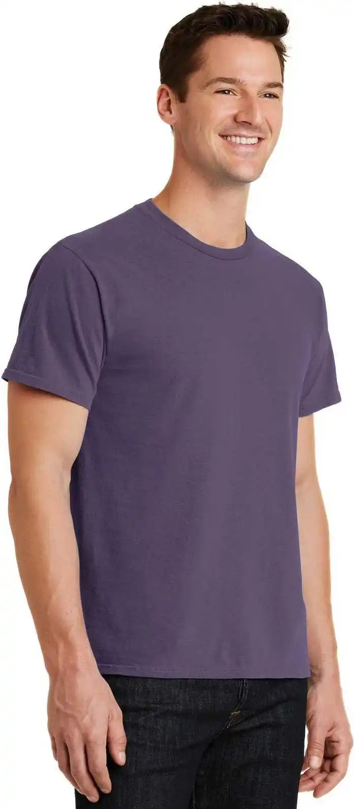 Port &amp; Company Pc099 Beach Wash Garment Dyed Tee Vintage Plum