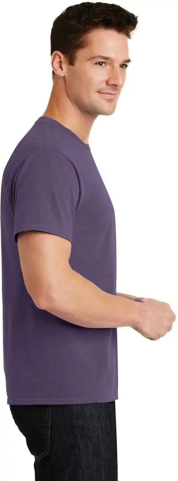Port &amp; Company Pc099 Beach Wash Garment Dyed Tee Vintage Plum