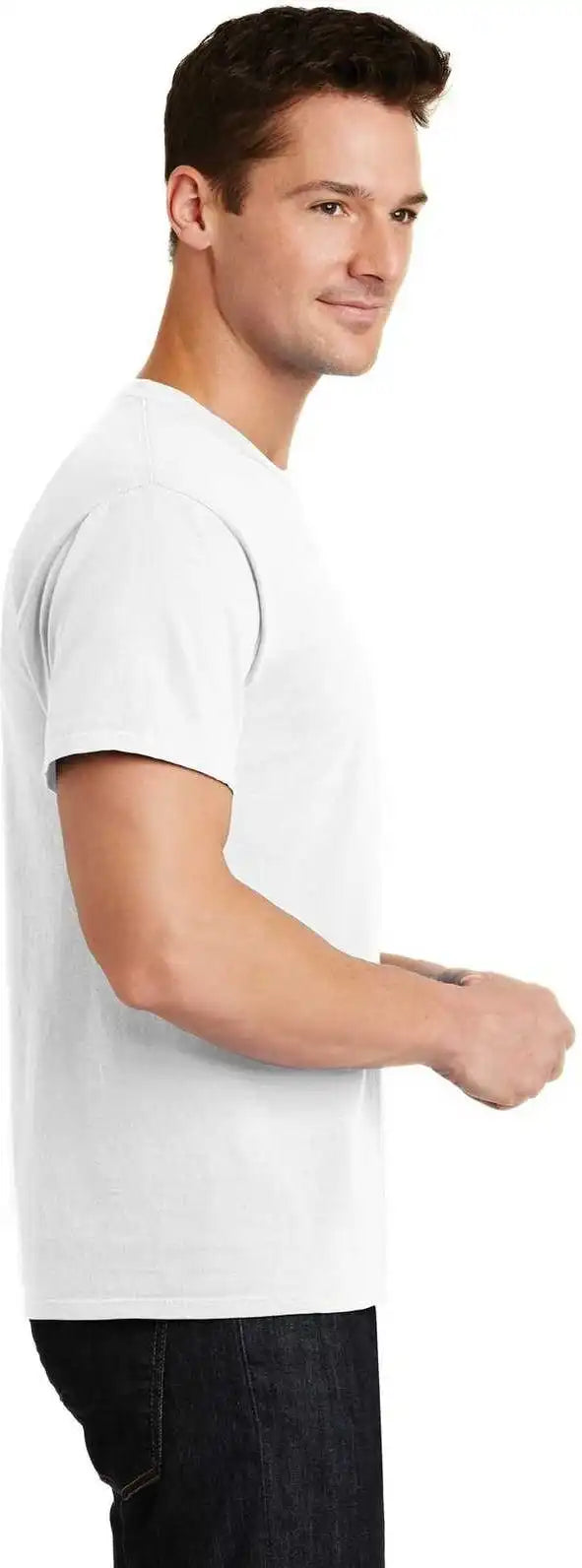 Port &amp; Company Pc099 Beach Wash Garment Dyed Tee White