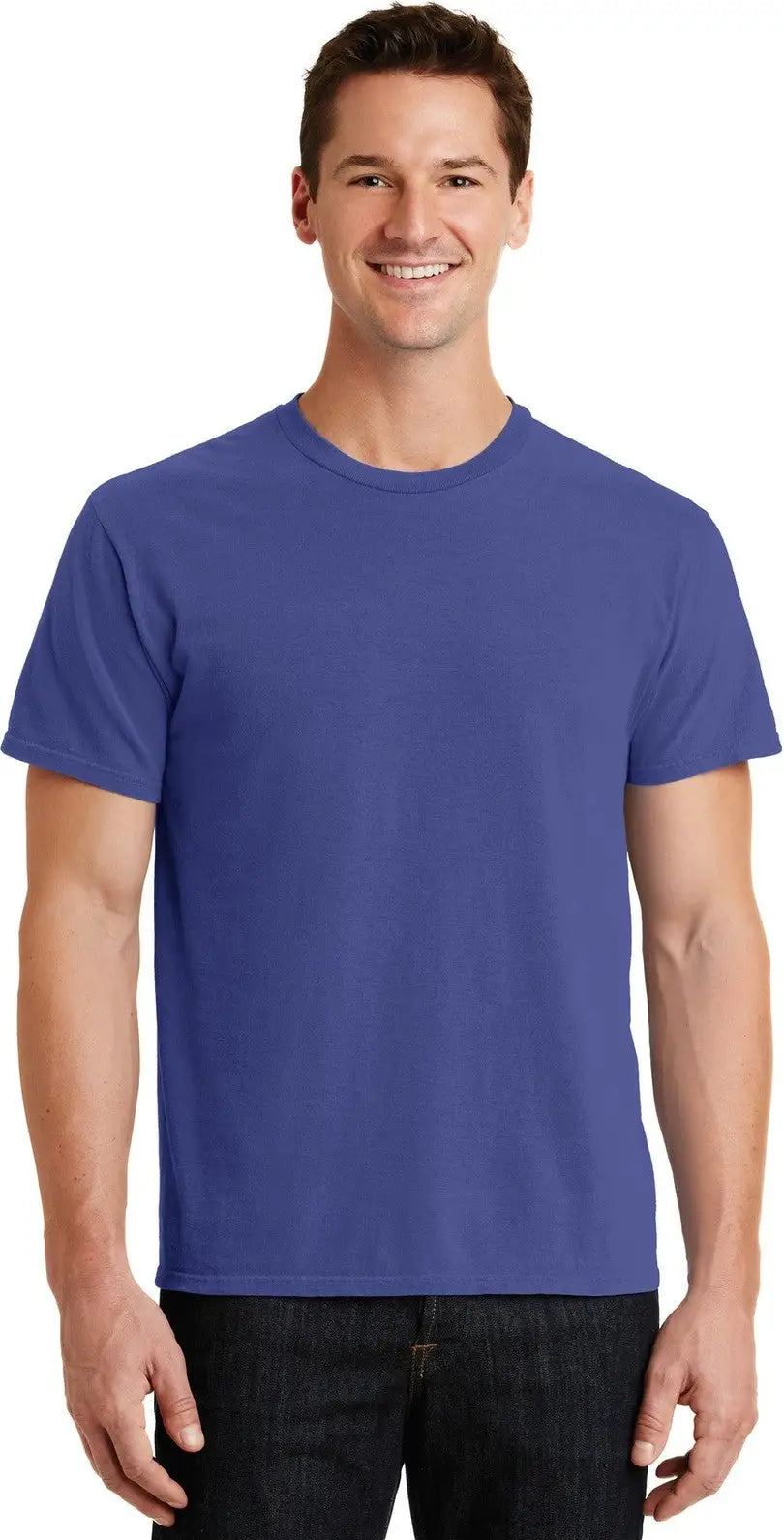 Port & Company Pc099 co Beach Wash Garment-dyed Tee - Blue Iris - Adult s