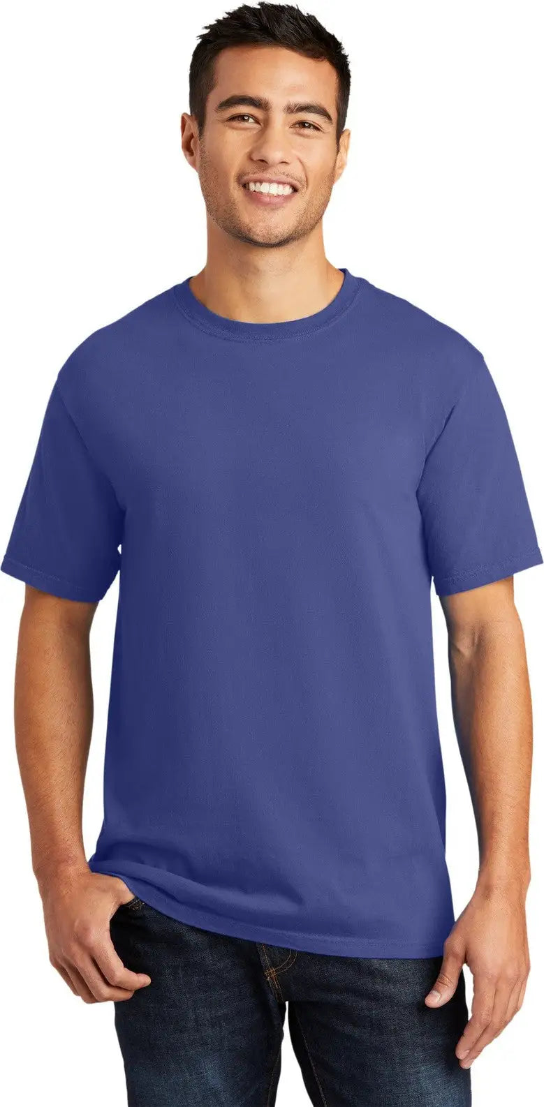 Port & Company Pc099 co Beach Wash Garment-dyed Tee - Blue Iris