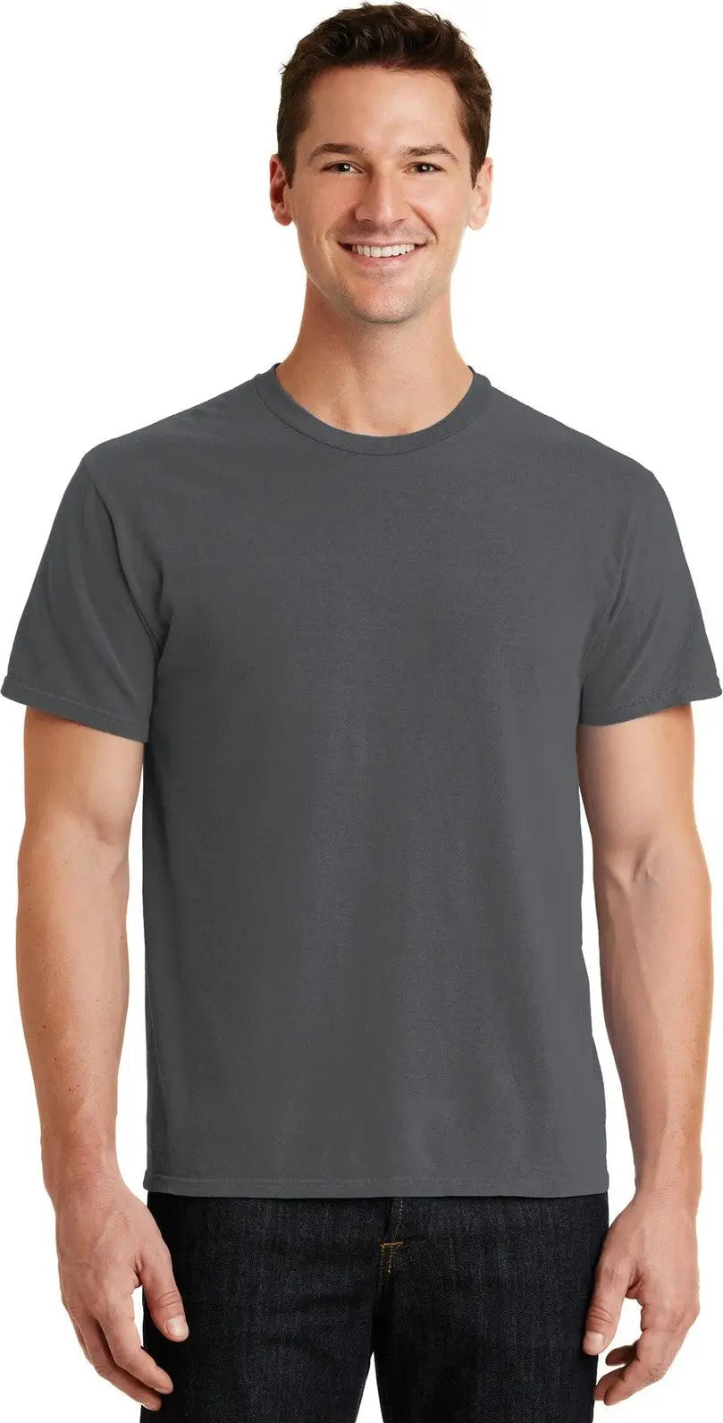 Port & Company Pc099 co Beach Wash Garment-dyed Tee - Coal - Adult s