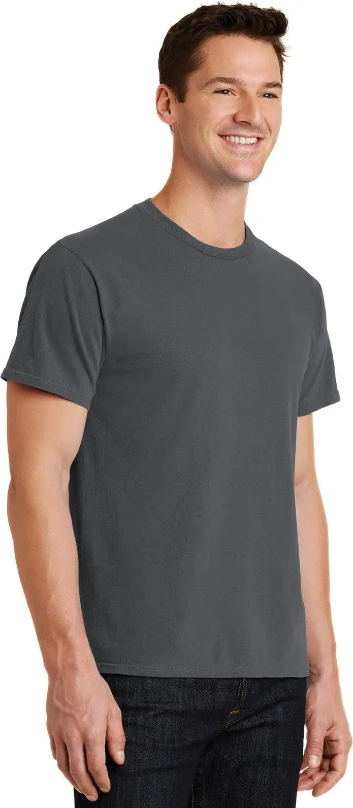 Port & Company Pc099 co Beach Wash Garment-dyed Tee - Coal