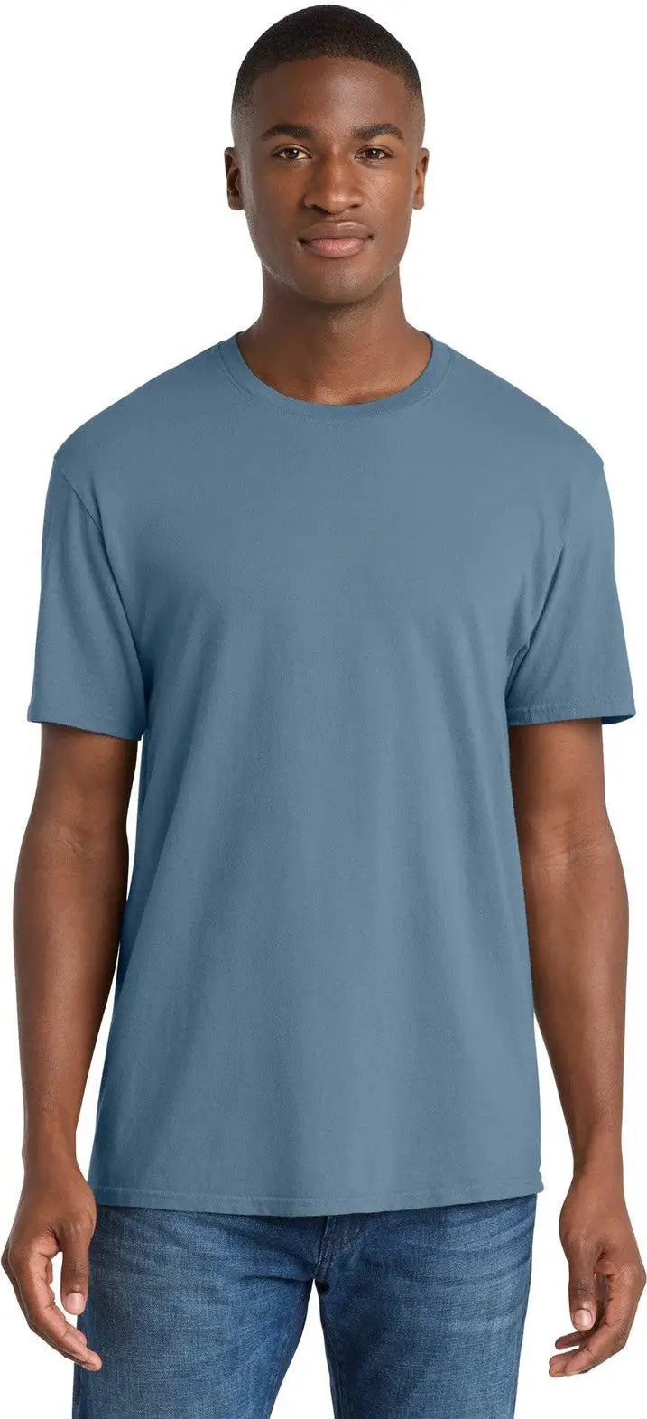 Port & Company Pc099 co Beach Wash Garment-dyed Tee - Faded Denim - Adult s