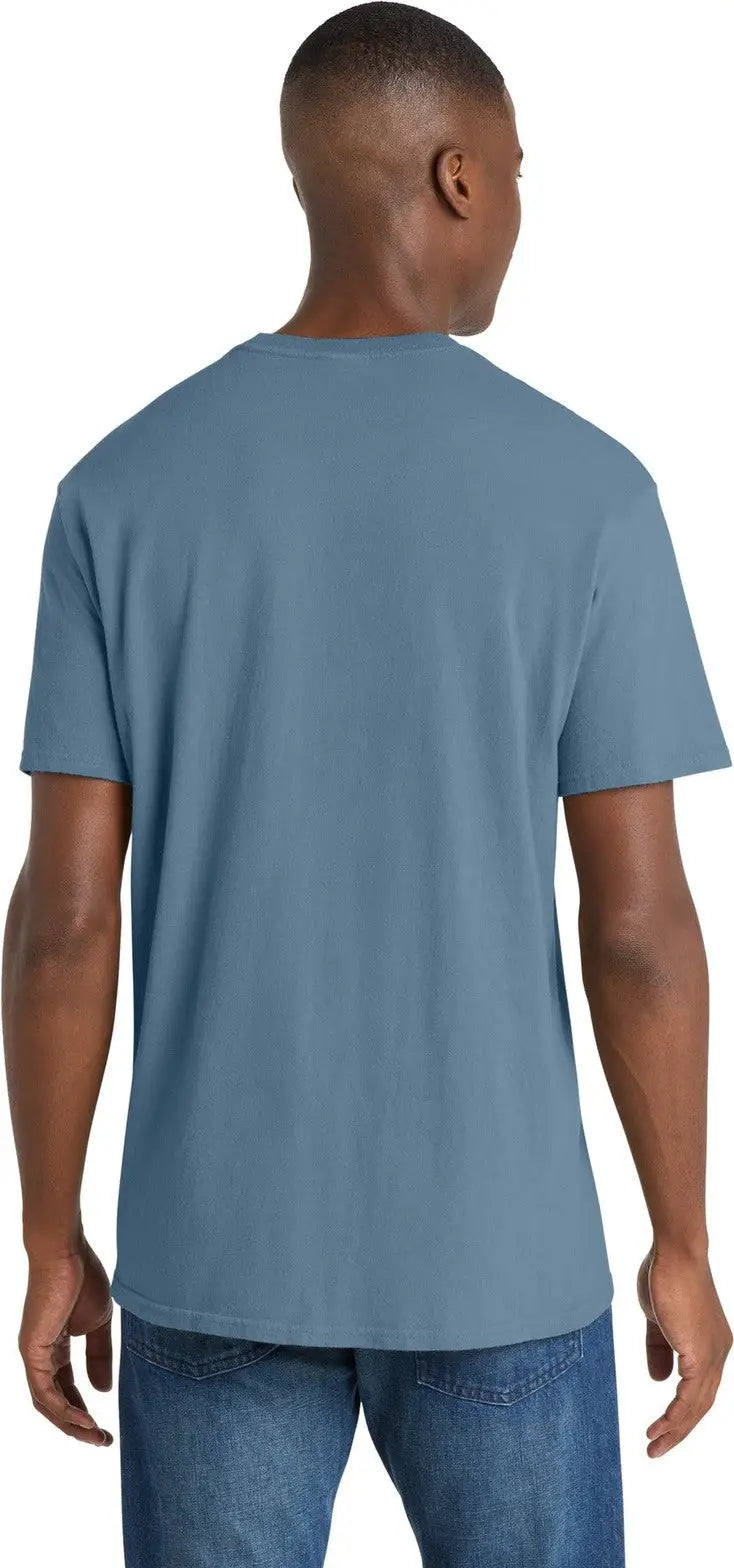 Port & Company Pc099 co Beach Wash Garment-dyed Tee - Faded Denim