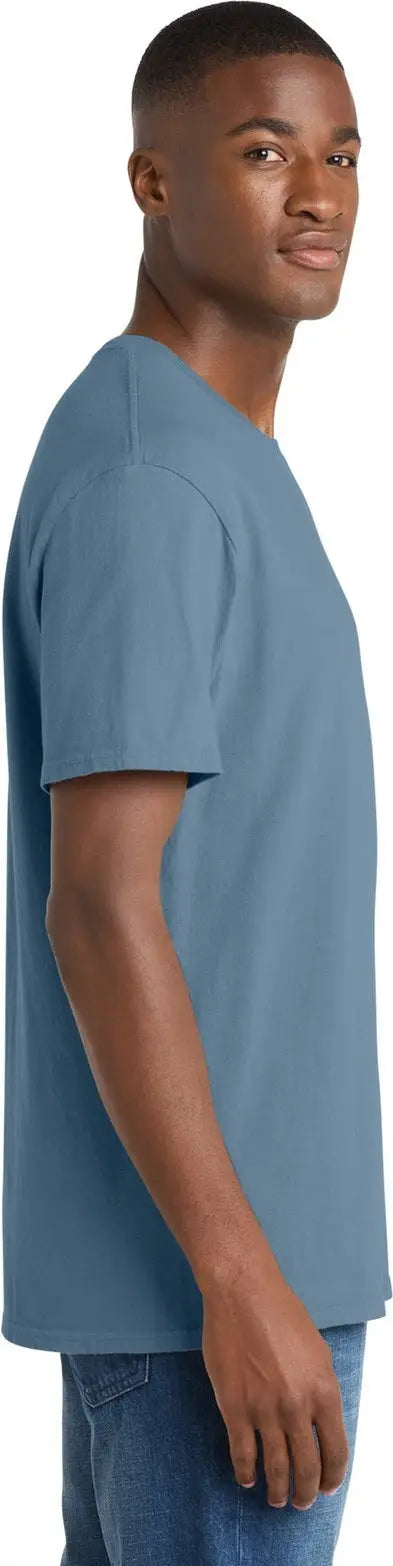 Port & Company Pc099 co Beach Wash Garment-dyed Tee - Faded Denim