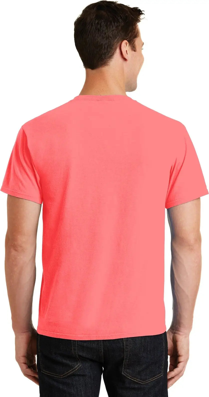 Port & Company Pc099 co Beach Wash Garment-dyed Tee - Neon Coral