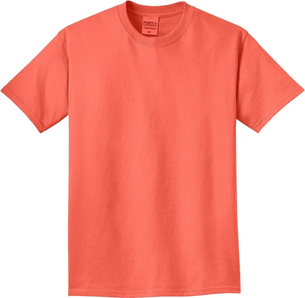 Port & Company Pc099 co Beach Wash Garment-dyed Tee - Neon Coral