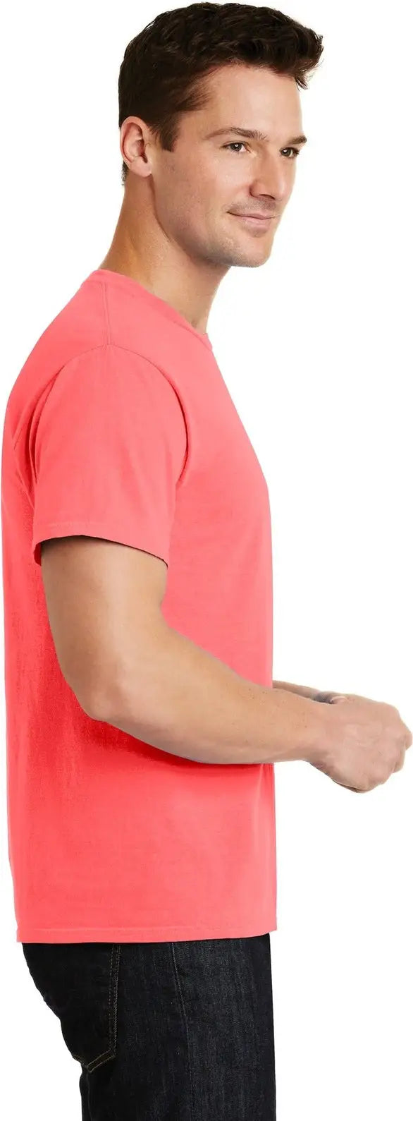 Port & Company Pc099 co Beach Wash Garment-dyed Tee - Neon Coral