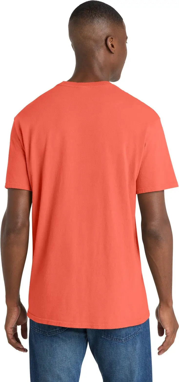 Port & Company Pc099 co Beach Wash Garment-dyed Tee - Neon Coral