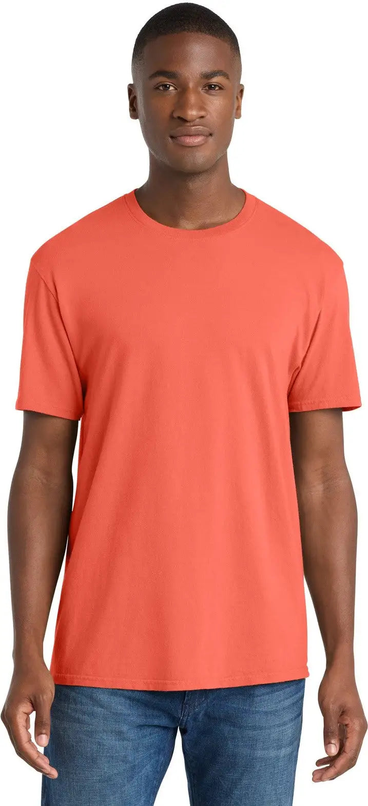 Port & Company Pc099 co Beach Wash Garment-dyed Tee - Neon Coral