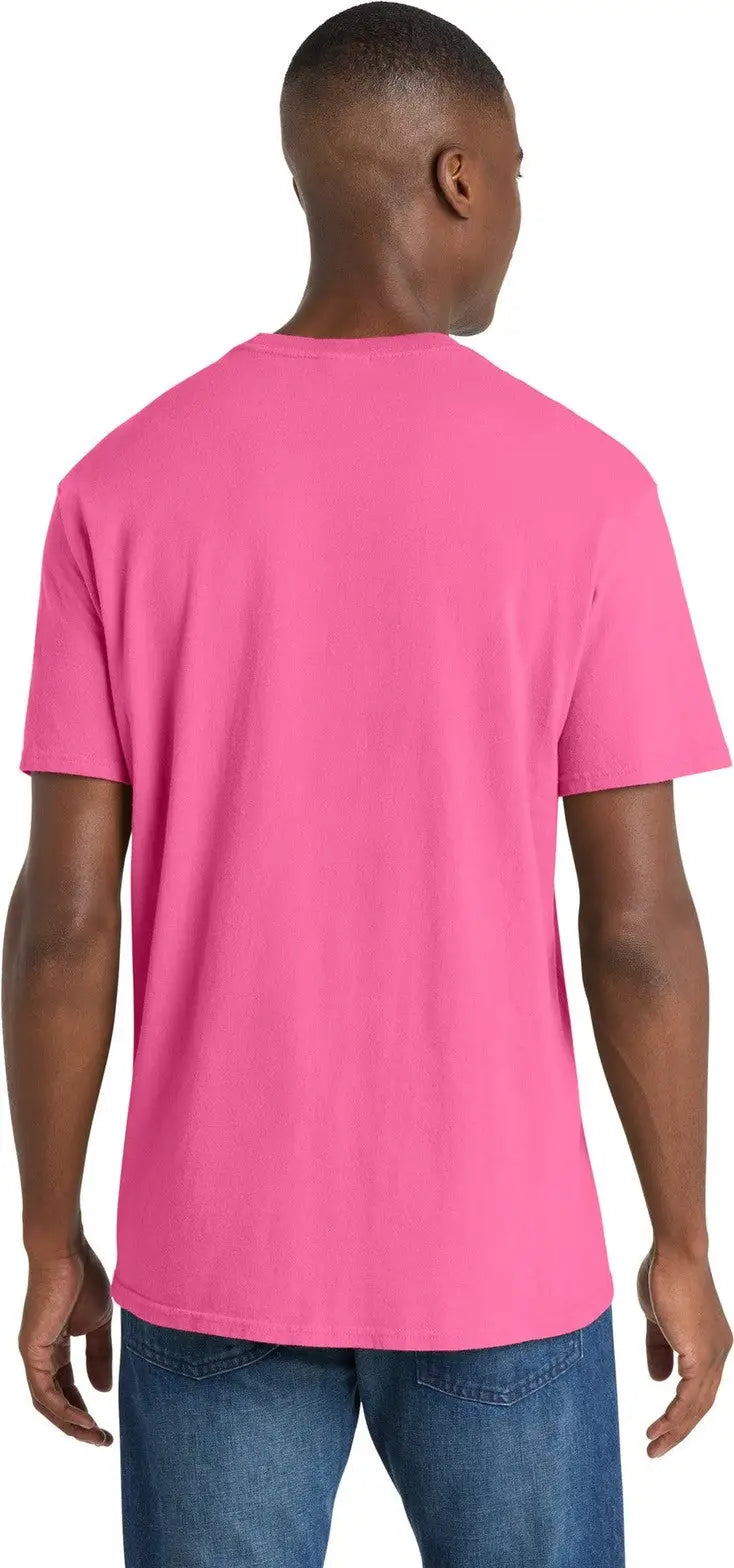 Port & Company Pc099 co Beach Wash Garment-dyed Tee - Neon Pink