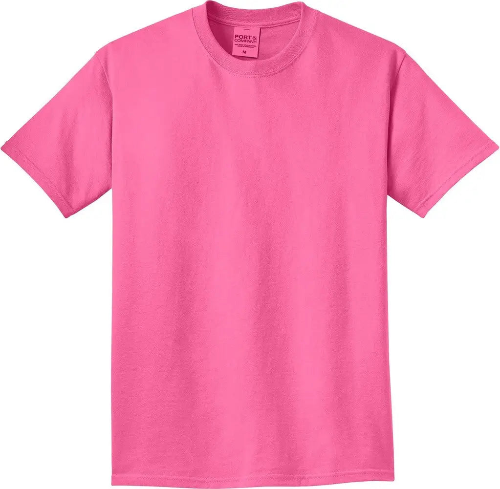 Port & Company Pc099 co Beach Wash Garment-dyed Tee - Neon Pink