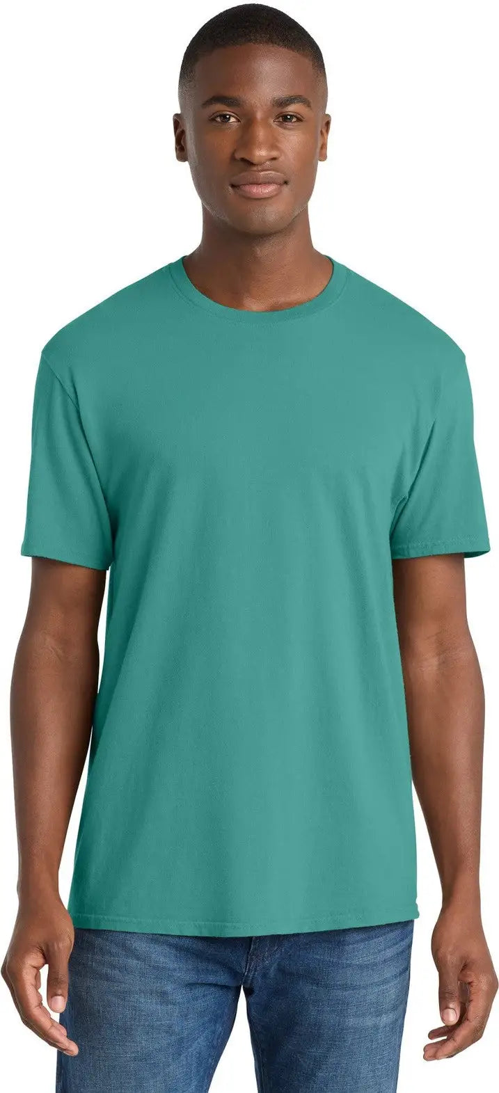 Port & Company Pc099 co Beach Wash Garment-dyed Tee - Peacock - Adult s