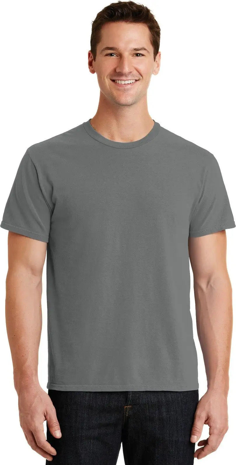 Port & Company Pc099 co Beach Wash Garment-dyed Tee - Pewter - Adult s