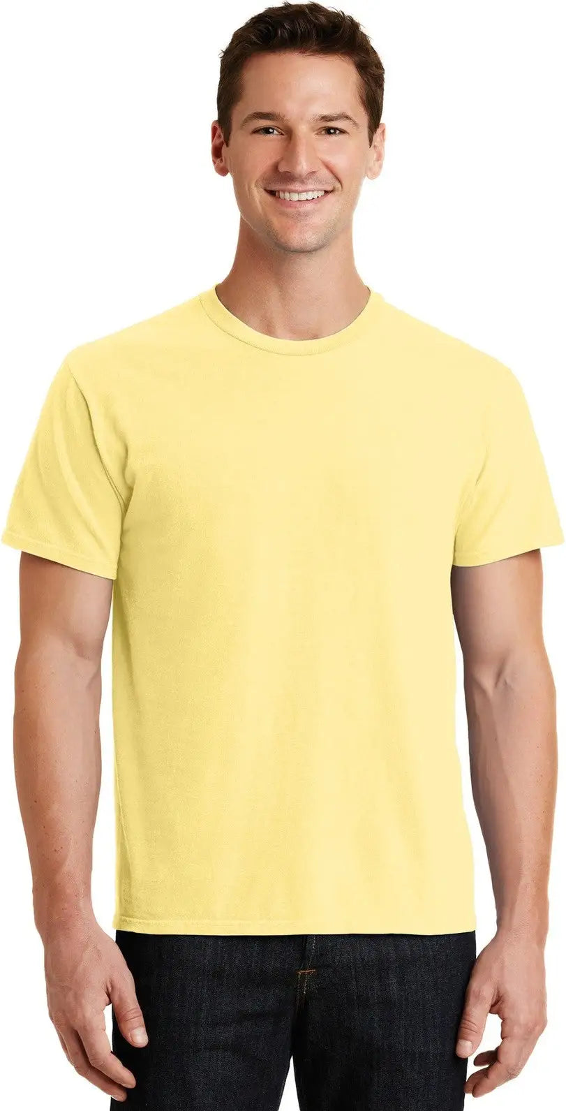 Port & Company Pc099 co Beach Wash Garment-dyed Tee - Popcorn - Adult s