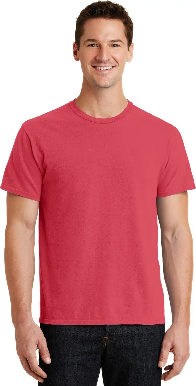 Port & Company Pc099 co Beach Wash Garment-dyed Tee - Poppy - Adult s