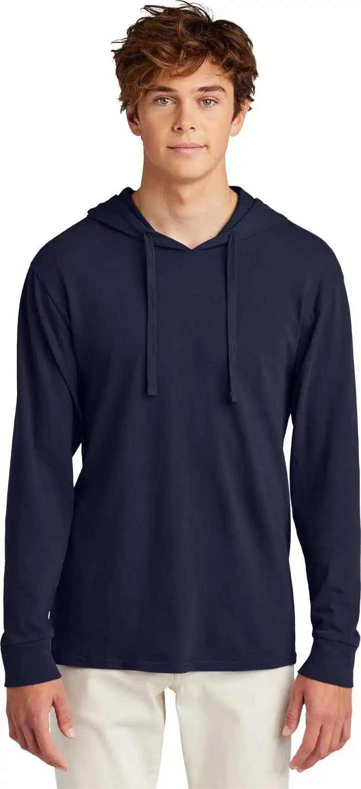 Port & Company Pc099h Beach Wash Garment Dyed Pullover Hooded Tee True Navy