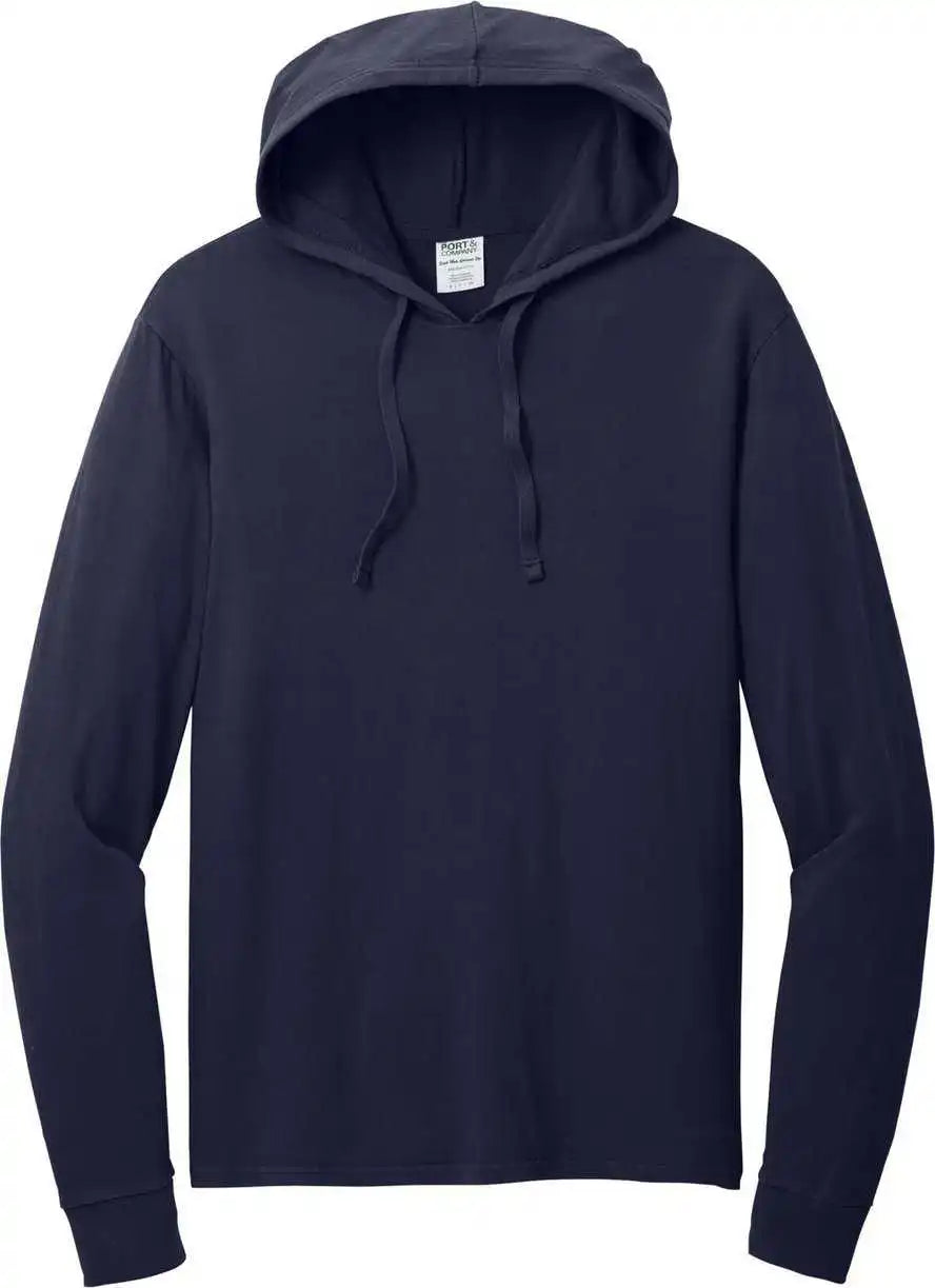 Port & Company Pc099h Beach Wash Garment Dyed Pullover Hooded Tee True Navy