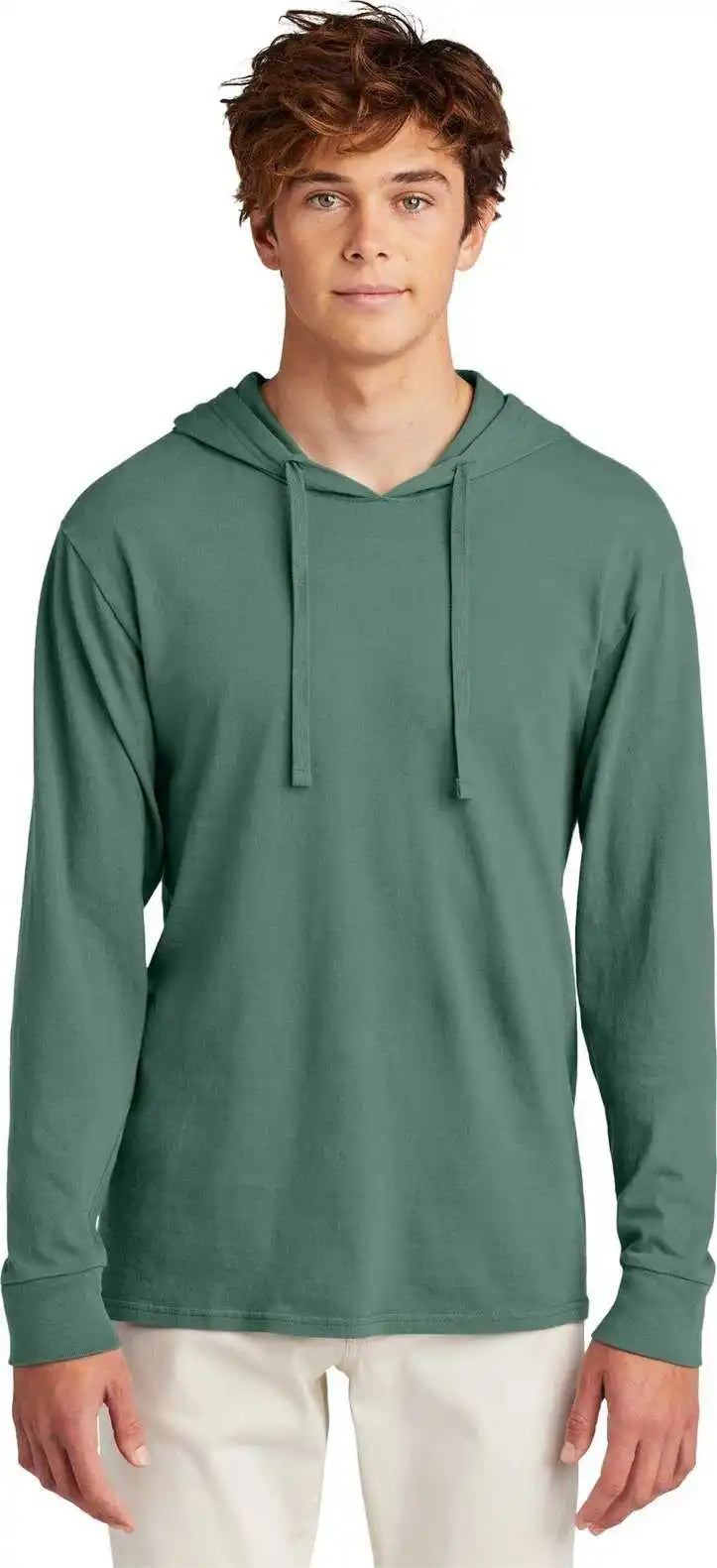 Port & Company Pc099h Beach Wash Garment Dyed Pullover Hooded Tee Nordicgrn