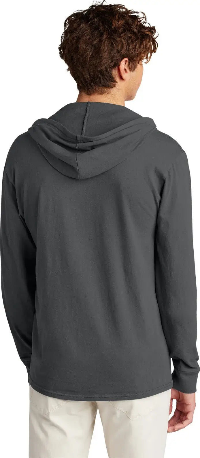 Port & Company Pc099h co Beach Wash Garment-dyed Pullover Hooded Tee - Coal