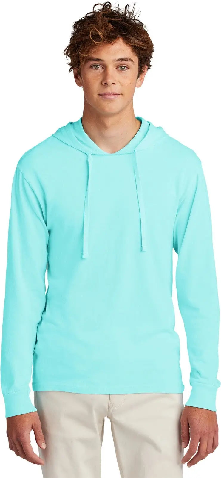 Port & Company Pc099h co Beach Wash Garment-dyed Pullover Hooded Tee - Glacier - Adult s