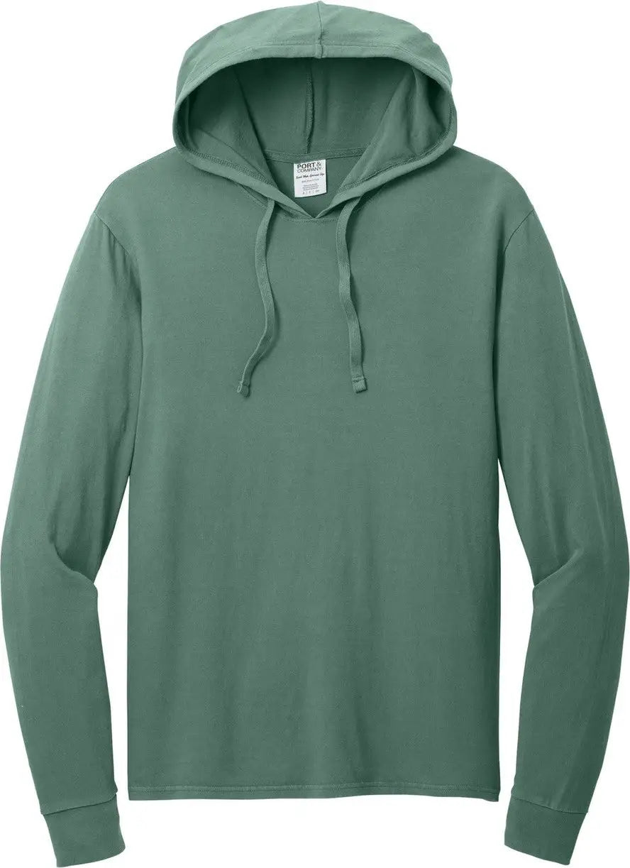 Port & Company Pc099h co Beach Wash Garment-dyed Pullover Hooded Tee - Nordic Green