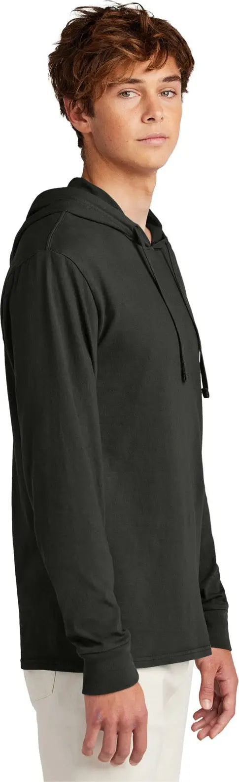 Port & Company Pc099h co Beach Wash Garment-dyed Pullover Hooded Tee - Black