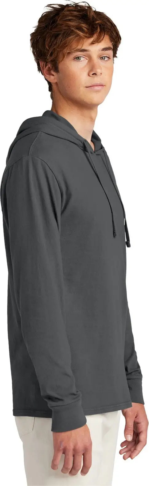 Port & Company Pc099h co Beach Wash Garment-dyed Pullover Hooded Tee - Coal