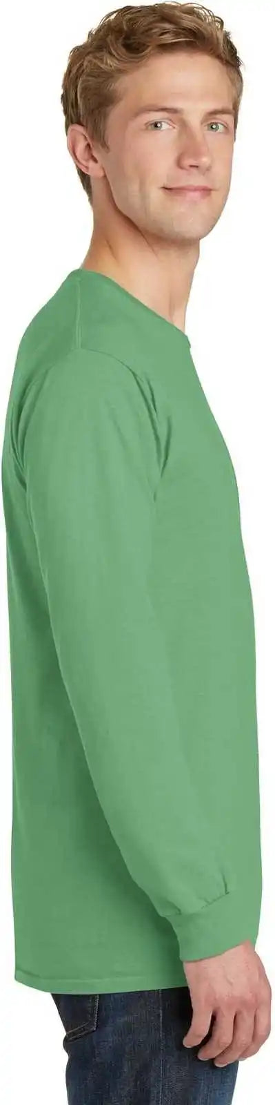 Port &amp; Company Pc099ls Beach Wash Garment-dyed Long Sleeve Tee - Safari