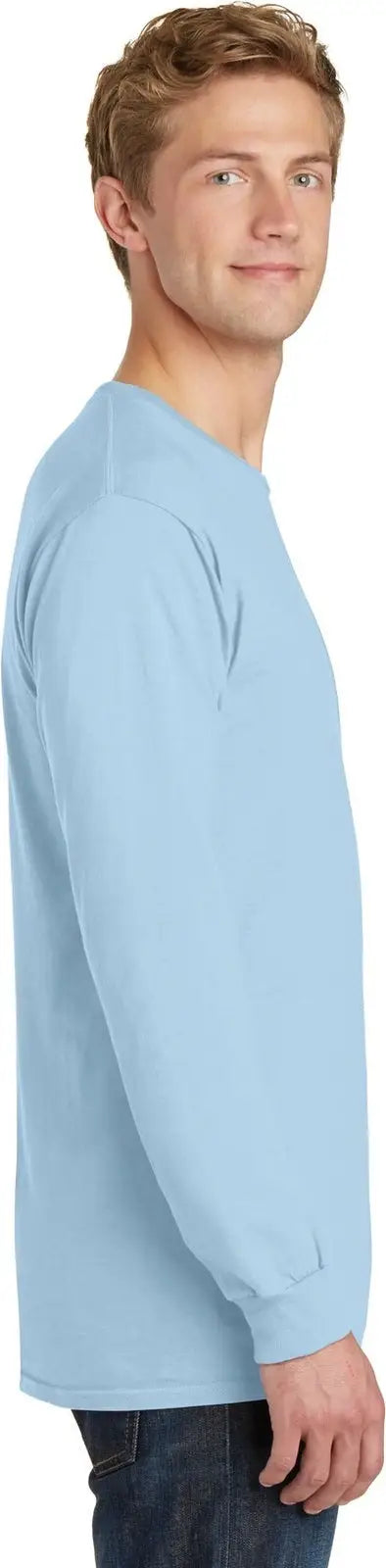 Port & Company Pc099ls co Beach Wash Garment-dyed Long Sleeve Tee - Glacier