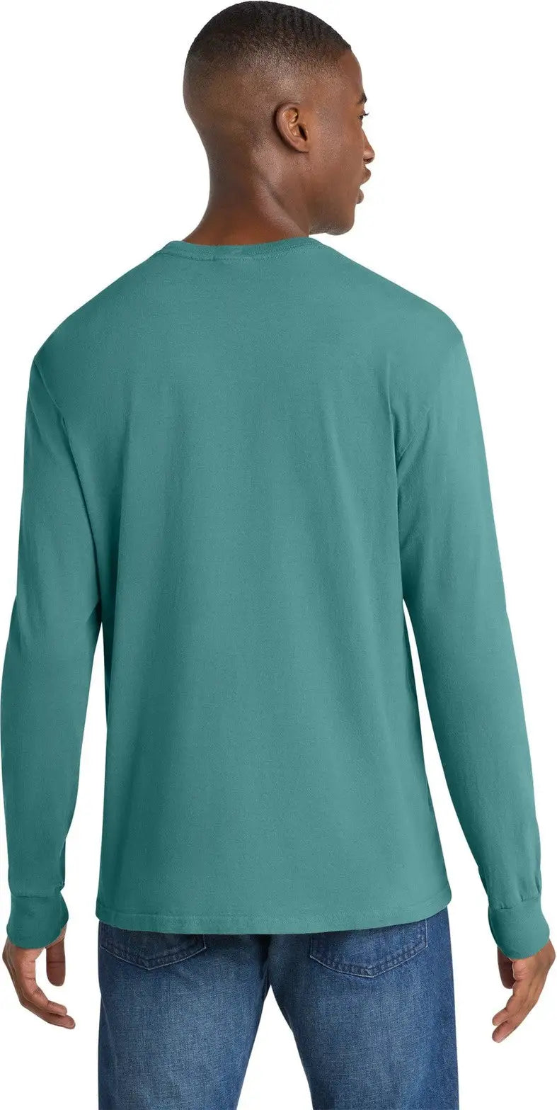 Port & Company Pc099ls co Beach Wash Garment-dyed Long Sleeve Tee - Peacock