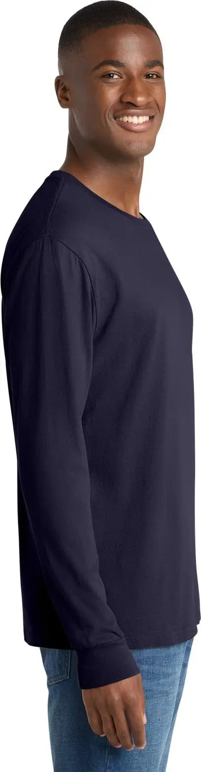 Port & Company Pc099ls co Beach Wash Garment-dyed Long Sleeve Tee - True Navy