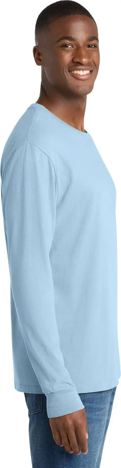 Port & Company Pc099ls co Beach Wash Garment-dyed Long Sleeve Tee - Glacier
