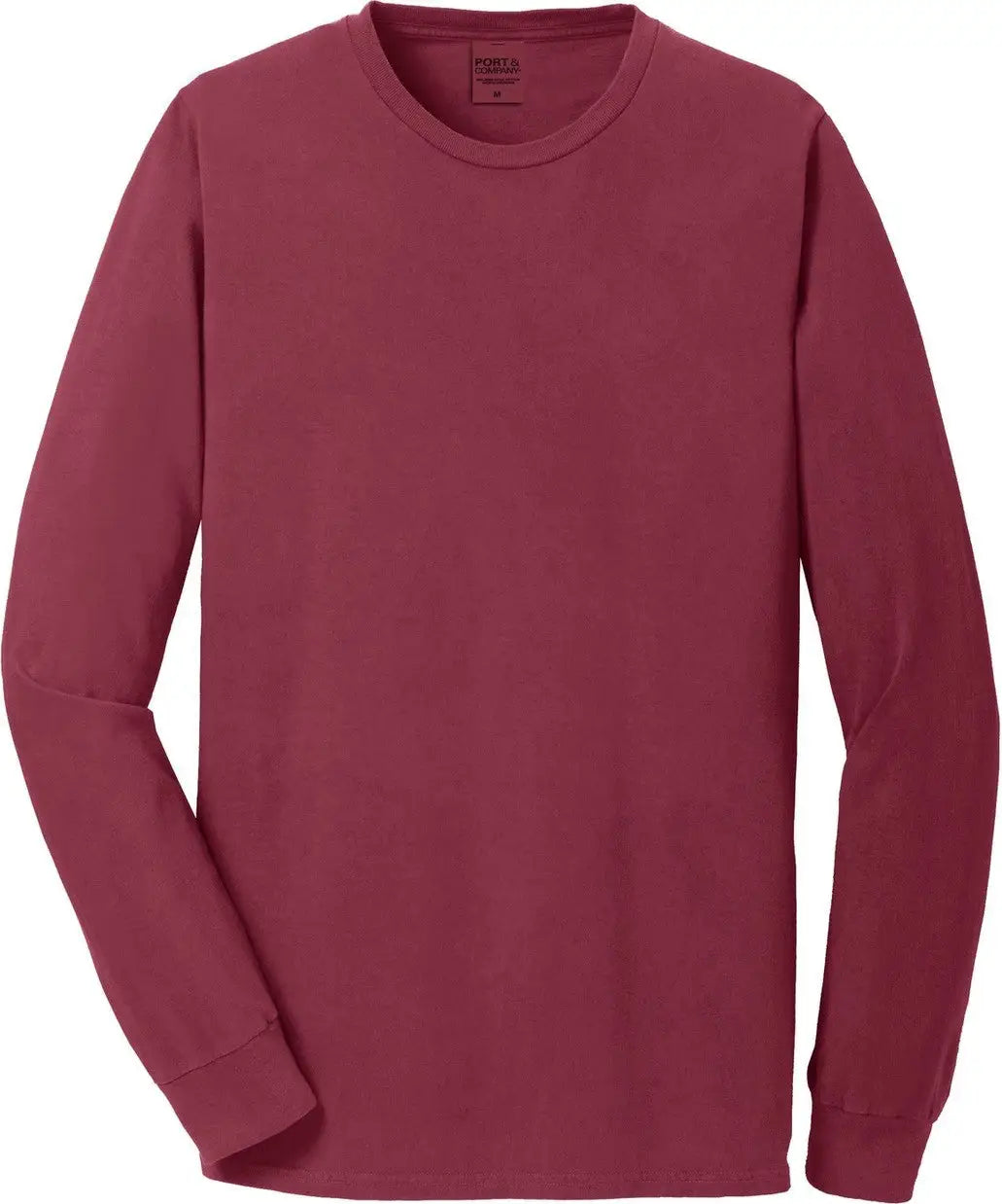 Port & Company Pc099ls co Beach Wash Garment-dyed Long Sleeve Tee - Merlot